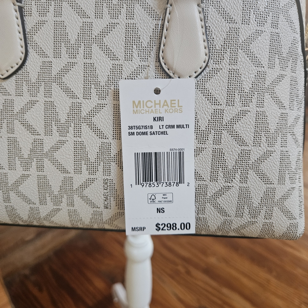 Michael Kors White and Gold Women's Crossbody Bag - Picture 8 of 8